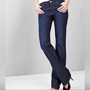 Gap Perfect Boot mid rise dark wash jeans size 25R